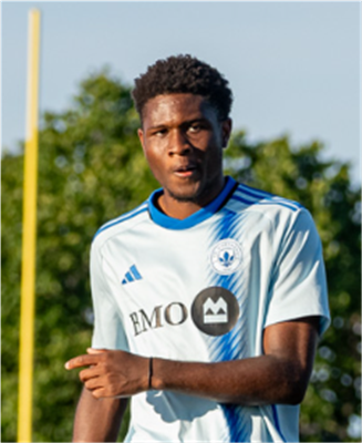 Marc-Alexandre Happi Emaga joueur à CS Mont-Royal Outremont Marc-Alexandre Happi Emaga, joueur à CS Mont-Royal Outremont