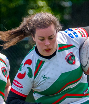 Catie Lourenco, player at Rugby Club de Montréal