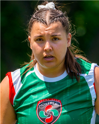 Amélie Rago, player at Rugby Club de Montréal